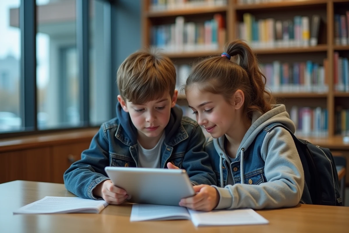 Adolescents discutant autour d